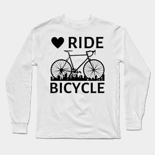 Love Ride Bicycle Long Sleeve T-Shirt